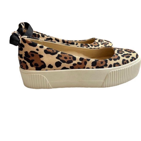 NWT Jessica Simpson Elisha Platform Round Toe Sneaker Slip on Leopard Si… - Picture 5 of 6